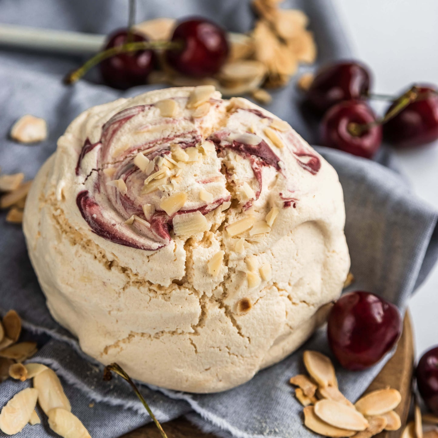 Cherry Bakewell Meringue