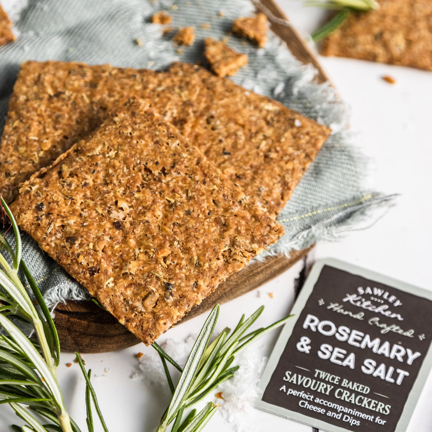 Rosemary & Sea Salt Savoury Crackers