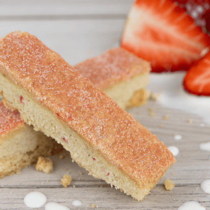 Strawberries and Cream Shortbread