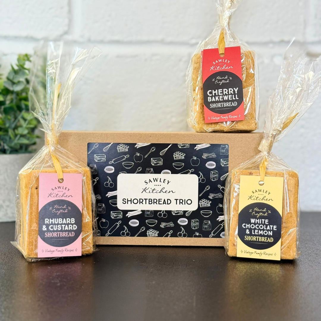 Shortbread Box/pack Shortbread Trio Box – Sawley Kitchen