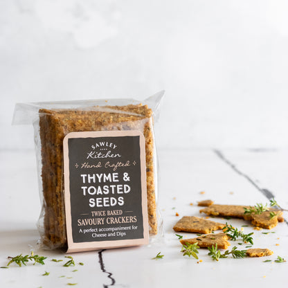 Thyme & Toasted Seeds Savoury Crackers