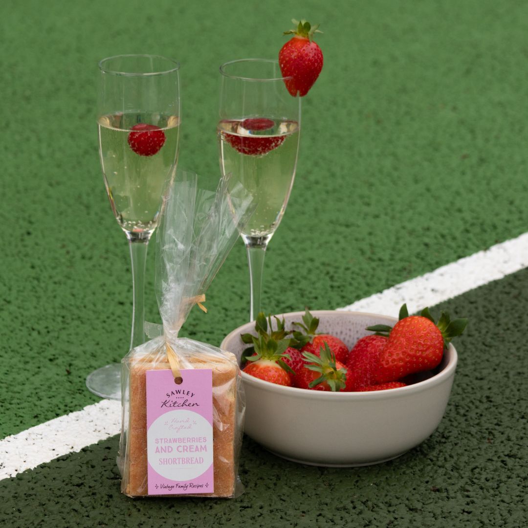 Strawberries and Cream Shortbread