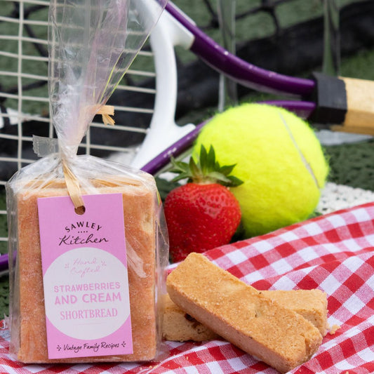Strawberries and Cream Shortbread
