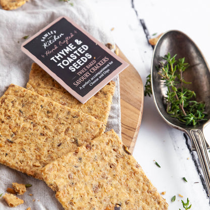 Thyme & Toasted Seeds Savoury Crackers